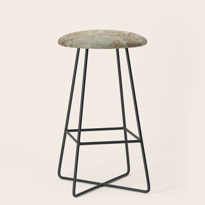 Aged Damask Texture 3 Stool Gallery Image 1
