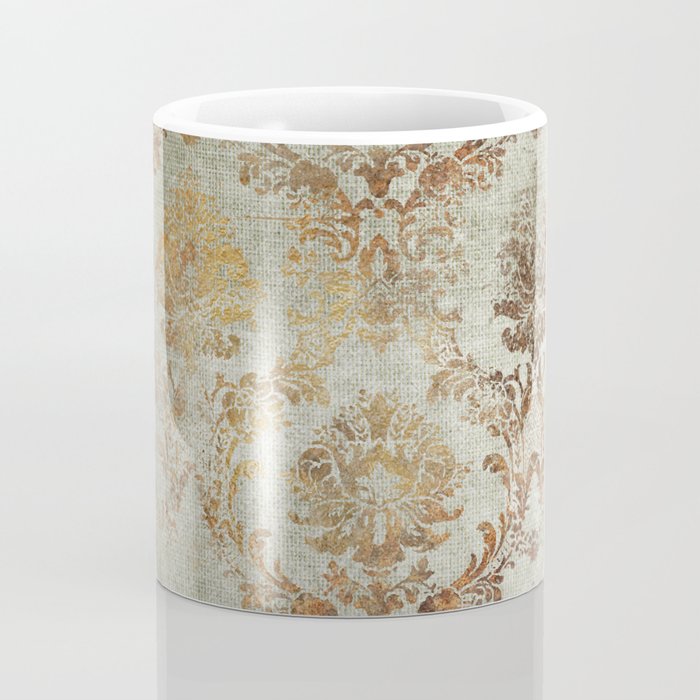 Aged Damask Texture 3 Coffee Mug Gallery Image 4