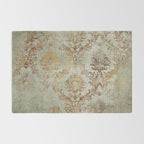Aged Damask Texture 3 Rug Gallery Image 2
