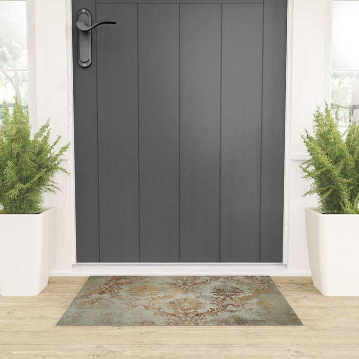 Aged Damask Texture 3 Welcome Mat Gallery Image 3