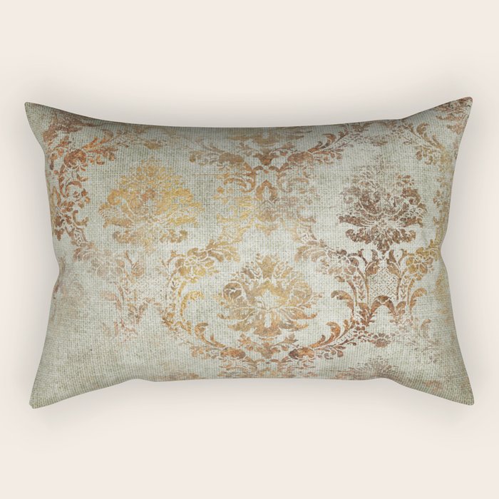 Aged Damask Texture 3 Rectangular Pillow Gallery Image 1