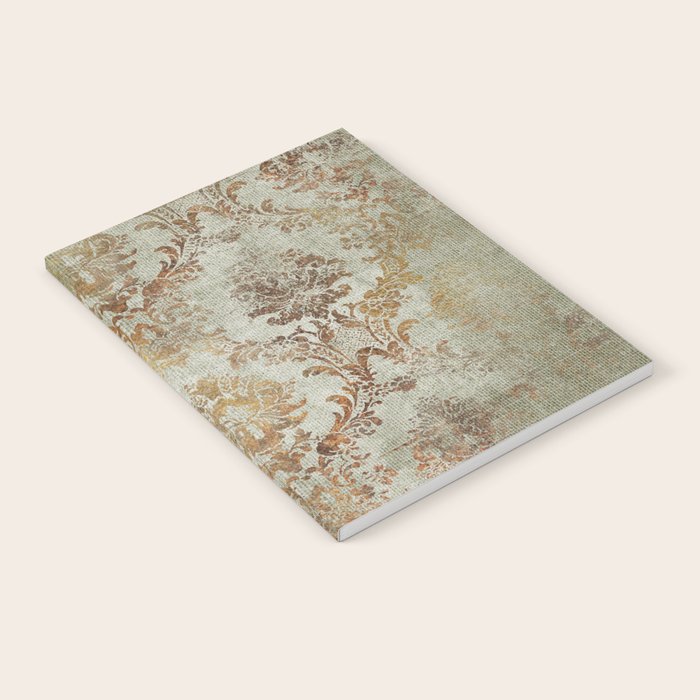 Aged Damask Texture 3 Notebook Gallery Image 2