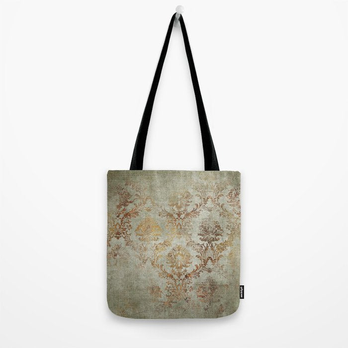 Aged Damask Texture 3 Tote Bag Gallery Image 2