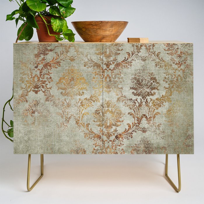 Aged Damask Texture 3 Credenza Gallery Image 1