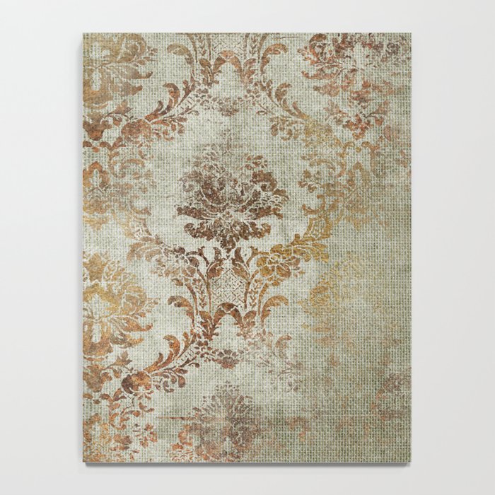 Aged Damask Texture 3 Notebook Gallery Image 4