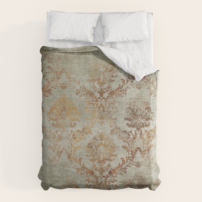 Aged Damask Texture 3 Duvet Cover Gallery Image 6