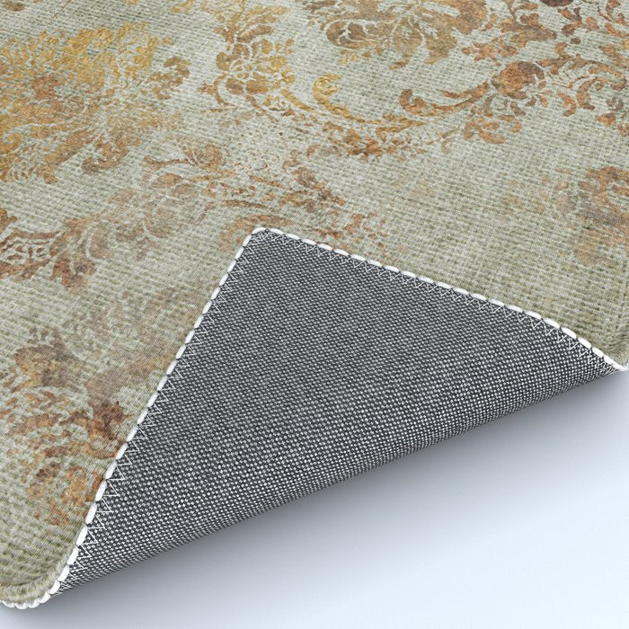 Aged Damask Texture 3 Rug Gallery Image 4