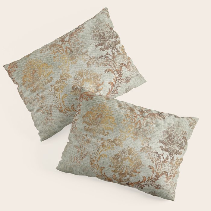Aged Damask Texture 3 Pillow Sham Gallery Image 3