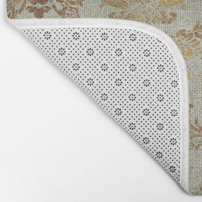 Aged Damask Texture 3 Bath Mat Gallery Image 2