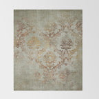 Aged Damask Texture 3 Throw Blanket Gallery Image 2