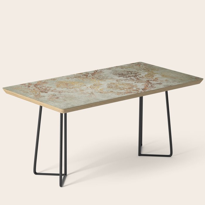 Aged Damask Texture 3 Coffee Table Gallery Image 1