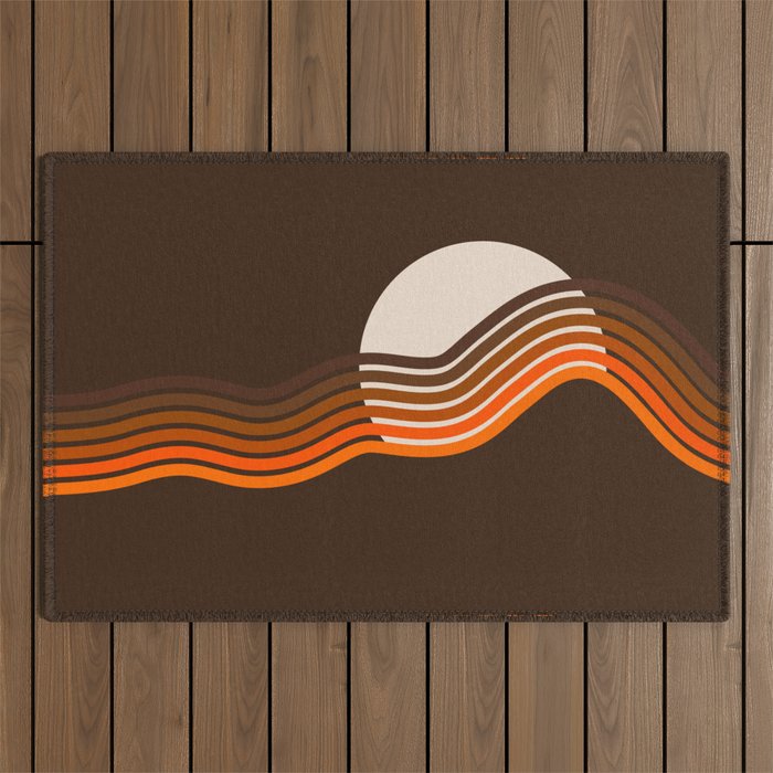 Sundown Stripes Outdoor Rug Gallery Image 1