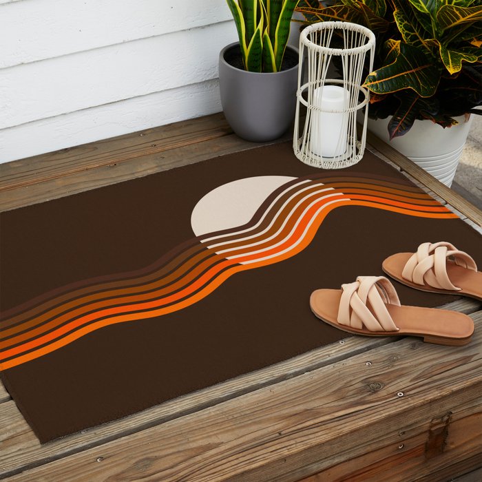 Sundown Stripes Outdoor Rug Gallery Image 2