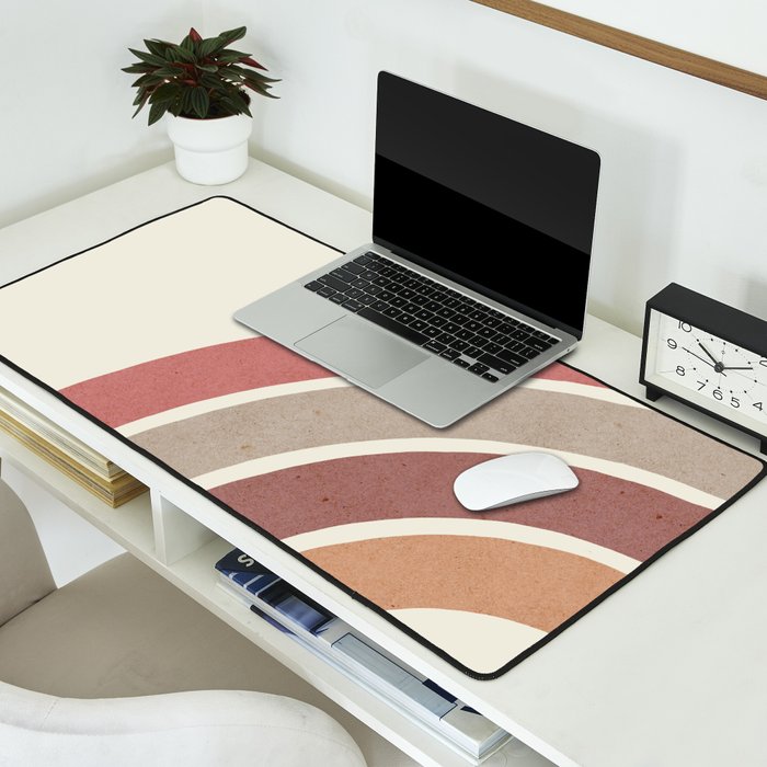 Abstract rainbow 1 Desk Mat Gallery Image 2