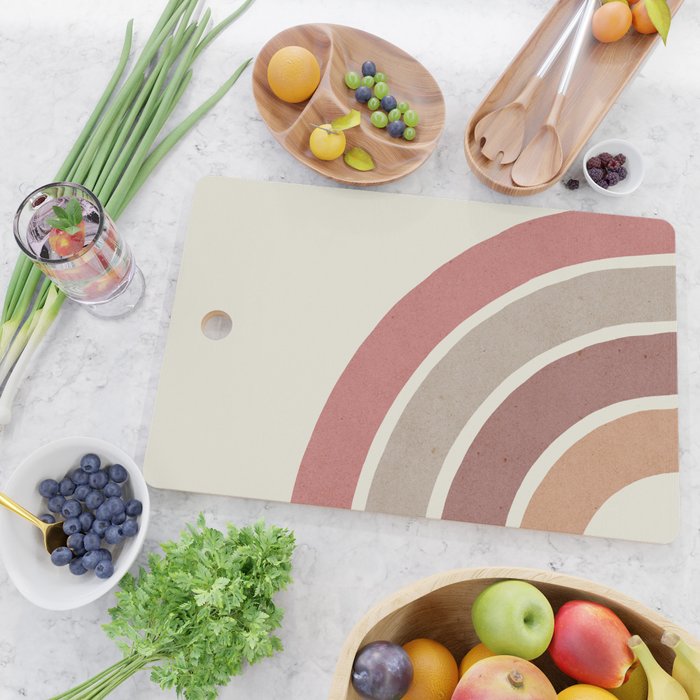Abstract rainbow 1 Cutting Board Gallery Image 2