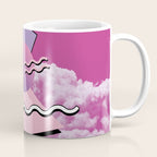 Vaporwave sky 5 / Pink Sky / 80s / 90s / aesthetic Coffee Mug Gallery Image 1