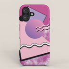 Vaporwave sky 5 / Pink Sky / 80s / 90s / aesthetic iPhone Case Gallery Image 1