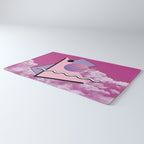Vaporwave sky 5 / Pink Sky / 80s / 90s / aesthetic Rug Gallery Image 3