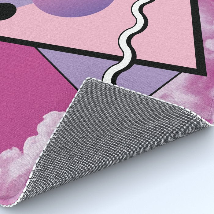 Vaporwave sky 5 / Pink Sky / 80s / 90s / aesthetic Rug Gallery Image 4