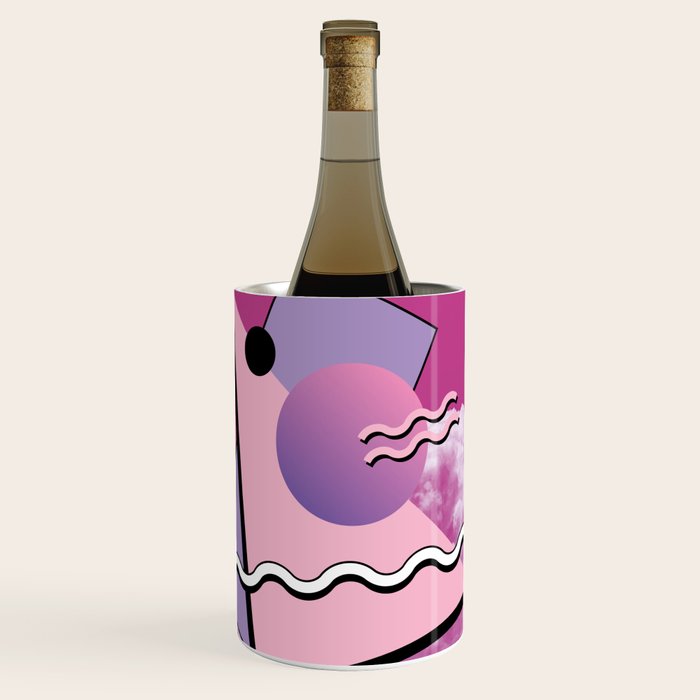 Vaporwave sky 5 / Pink Sky / 80s / 90s / aesthetic Wine Chiller Gallery Image 1