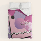 Vaporwave sky 5 / Pink Sky / 80s / 90s / aesthetic Duvet Cover Gallery Image 6