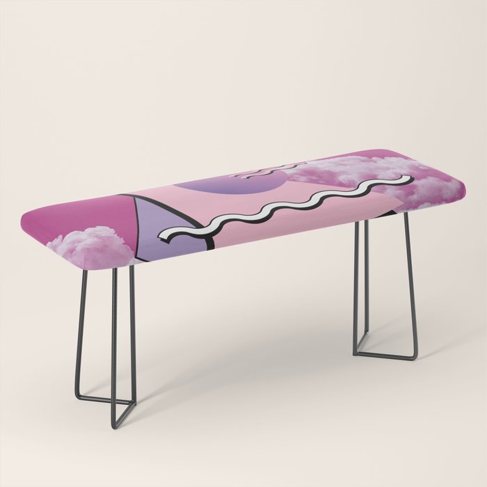 Vaporwave sky 5 / Pink Sky / 80s / 90s / aesthetic Bench Gallery Image 1