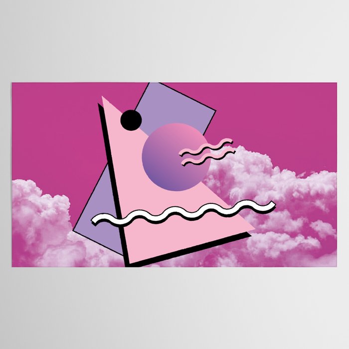 Vaporwave sky 5 / Pink Sky / 80s / 90s / aesthetic Tablecloth Gallery Image 2