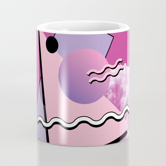 Vaporwave sky 5 / Pink Sky / 80s / 90s / aesthetic Coffee Mug Gallery Image 4