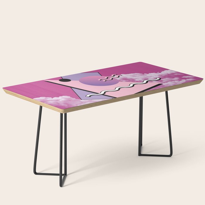 Vaporwave sky 5 / Pink Sky / 80s / 90s / aesthetic Coffee Table Gallery Image 1