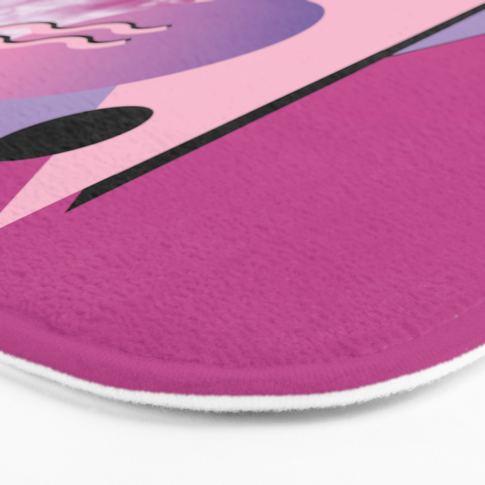 Vaporwave sky 5 / Pink Sky / 80s / 90s / aesthetic Bath Mat Gallery Image 3