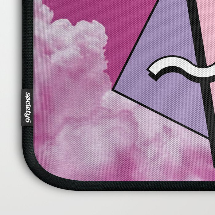 Vaporwave sky 5 / Pink Sky / 80s / 90s / aesthetic Laptop Sleeve Gallery Image 3
