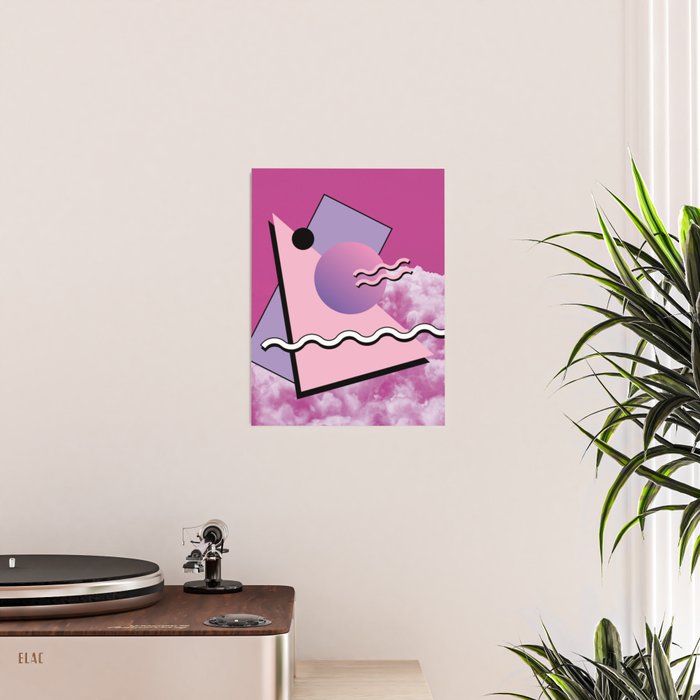 Vaporwave sky 5 / Pink Sky / 80s / 90s / aesthetic Poster Gallery Image 2