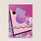 Vaporwave sky 5 / Pink Sky / 80s / 90s / aesthetic Stationery Card Gallery Image 2