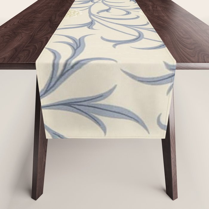 William Morris Vintage Scroll Parchment Mineral Table Runner Gallery Image 1