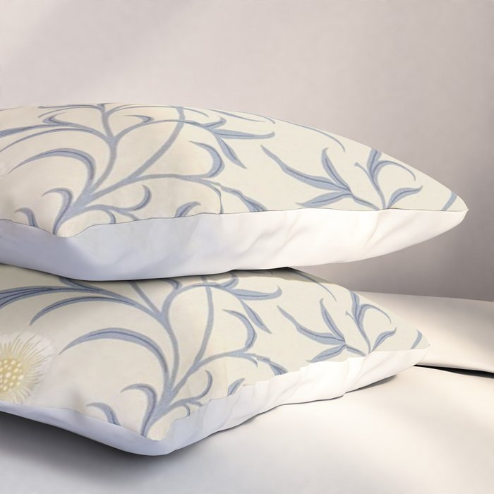 William Morris Vintage Scroll Parchment Mineral Pillow Sham Gallery Image 3
