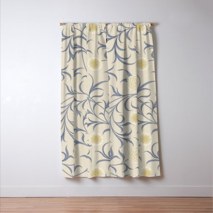 William Morris Vintage Scroll Parchment Mineral Window Curtain Gallery Image 3