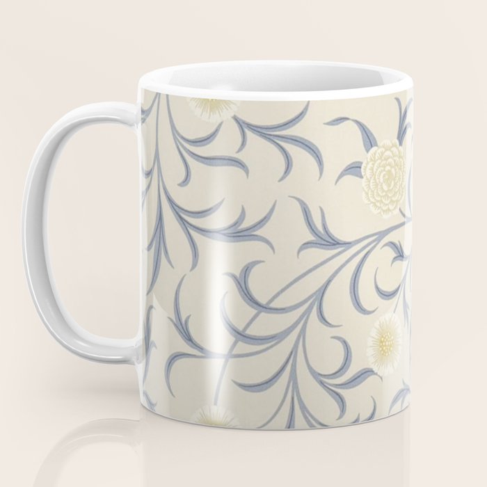 William Morris Vintage Scroll Parchment Mineral Coffee Mug Gallery Image 3