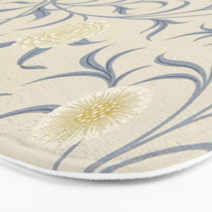 William Morris Vintage Scroll Parchment Mineral Bath Mat Gallery Image 3