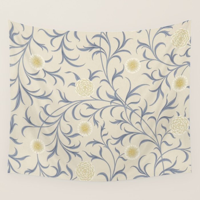 William Morris Vintage Scroll Parchment Mineral Wall Tapestry Gallery Image 4