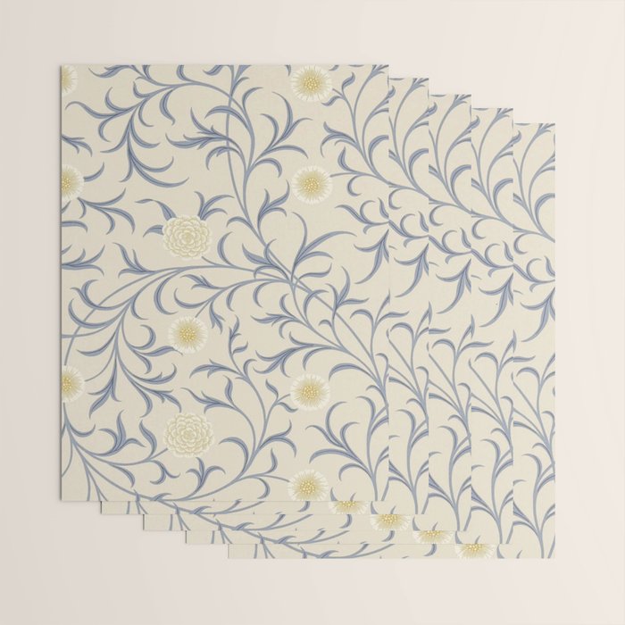 William Morris Vintage Scroll Parchment Mineral Wrapping Paper Gallery Image 3
