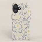 William Morris Vintage Scroll Parchment Mineral iPhone Case Gallery Image 1