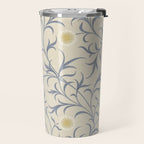 William Morris Vintage Scroll Parchment Mineral Travel Mug Gallery Image 2