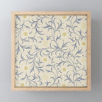 William Morris Vintage Scroll Parchment Mineral Mini Art Print Gallery Image 1
