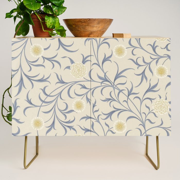 William Morris Vintage Scroll Parchment Mineral Credenza Gallery Image 1