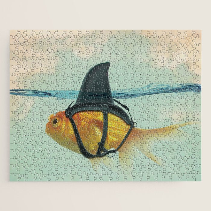 Brilliant DISGUISE - Goldfish with a Shark Fin Jigsaw Puzzle Gallery Image 1