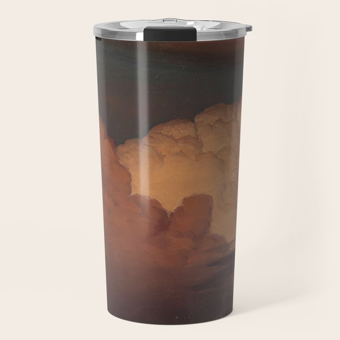 "Cloud Study" by Knud Baade, 1850 Travel Mug Gallery Image 1
