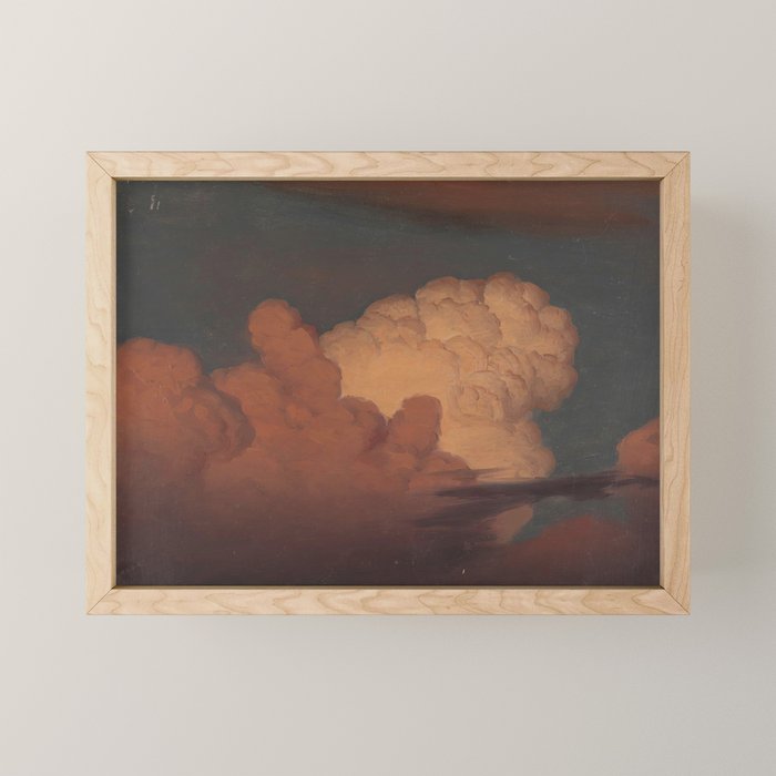 "Cloud Study" by Knud Baade, 1850 Mini Art Print Gallery Image 1