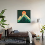 Ablaze on cold mountain Wood Wall Art Gallery Image 2