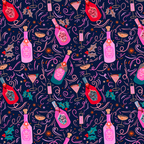 Festive Celebration Pattern  Holiday Champagne Bottles  and Cheers Coffee Mug Gallery Image 2
