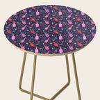 Festive Celebration Pattern  Holiday Champagne Bottles  and Cheers Side Table Gallery Image 2